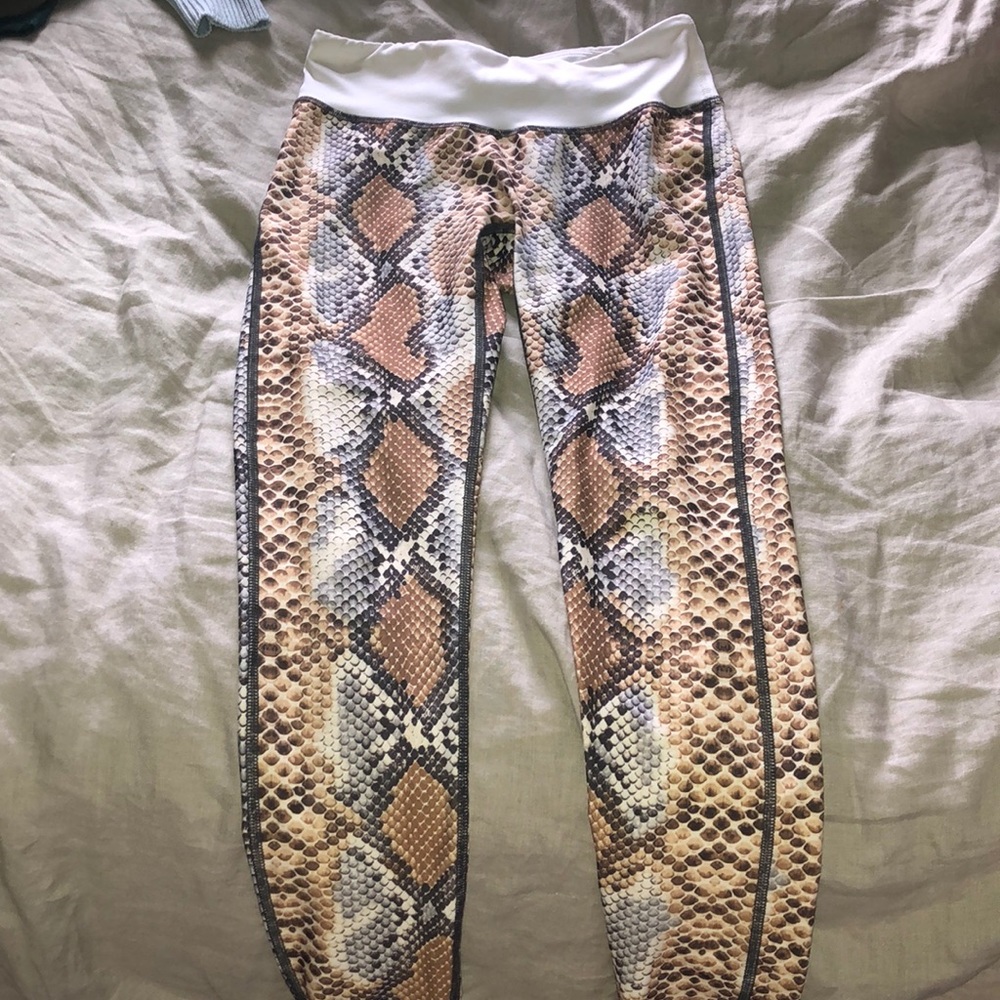 snake skin leggings